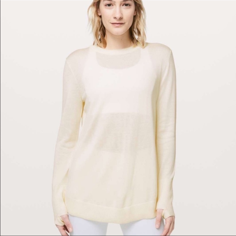 Lululemon Still At Ease Open Back Sweater NWT